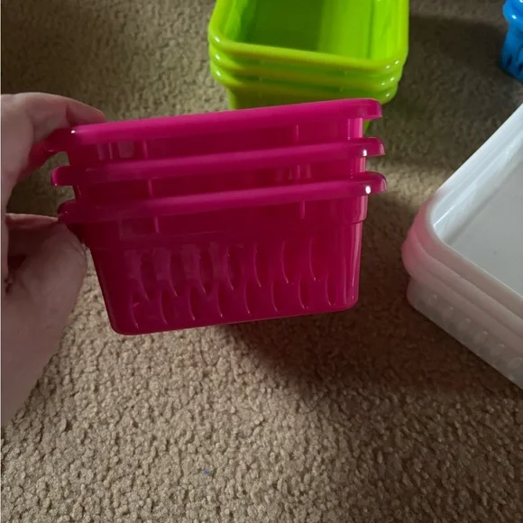 Colorful Stackable Storage Baskets - Picture 2 of 3